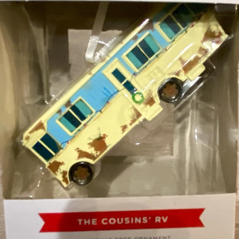National Lampoon's Christmas Vacation COUSIN EDDIE'S RV Ornament. New in Box.
